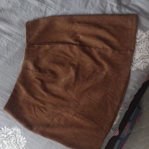 2 Corduroy Skirts W/Zippers,One Black, One Brown, Perfect For The Holidays!